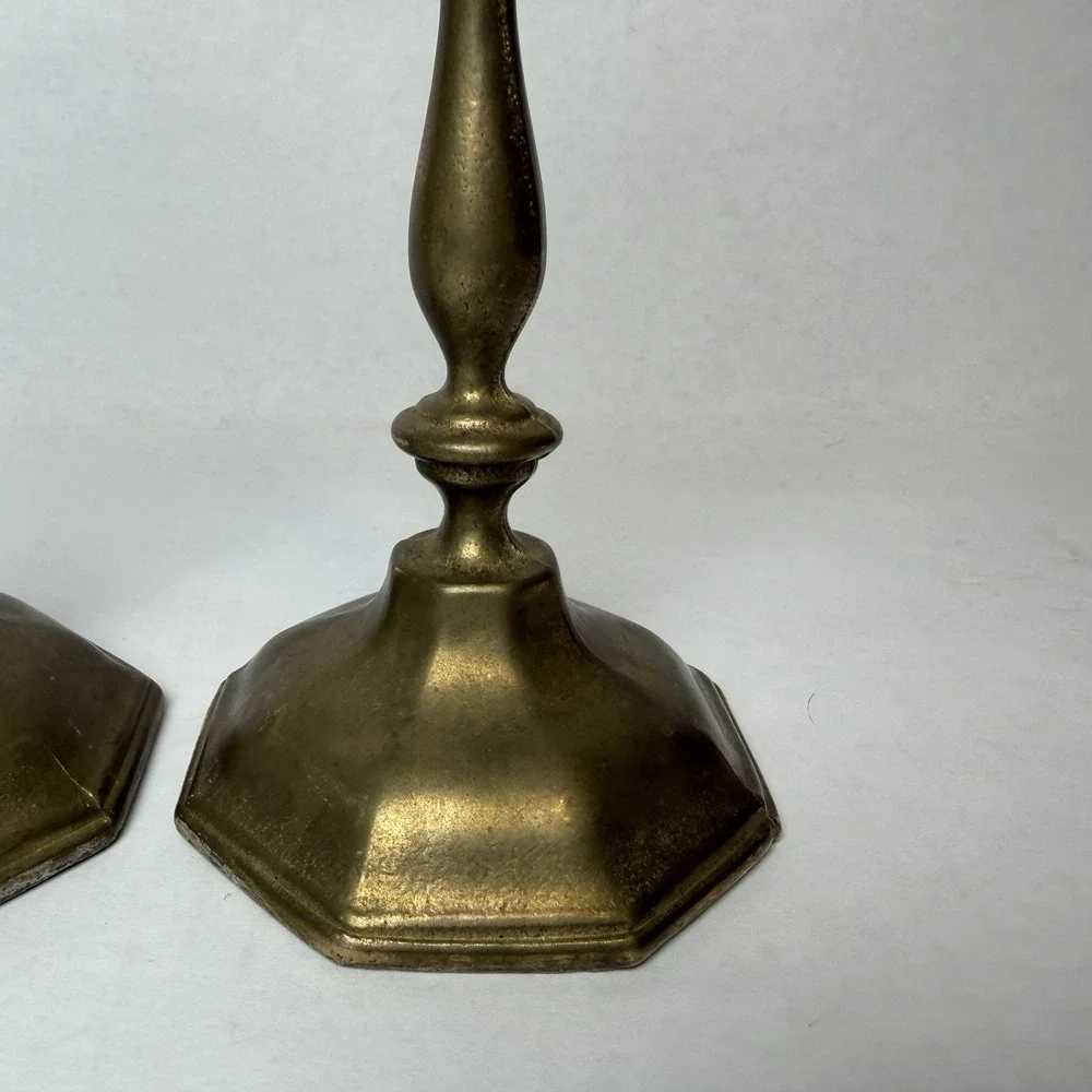 Vintage Brass Candlestick Holders 6.25
